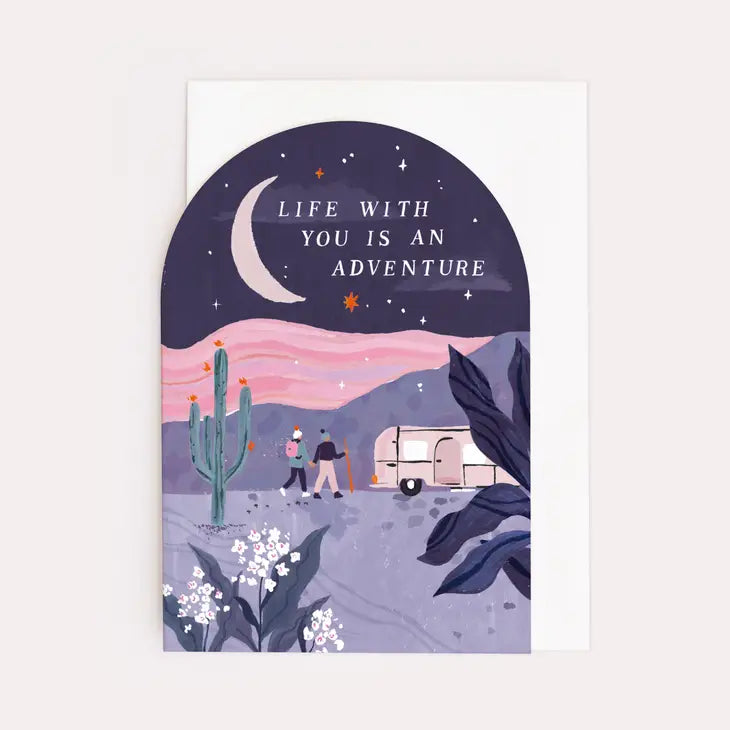 Desert Adventure Anniversary Card - Leo & Blossom