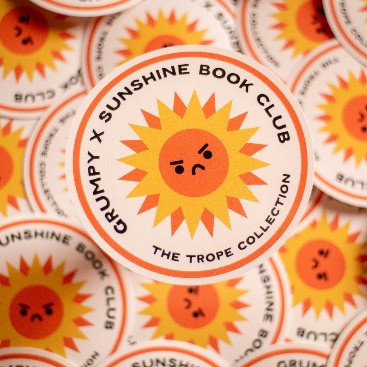Grumpy x Sunshine Book Club Vinyl Sticker
