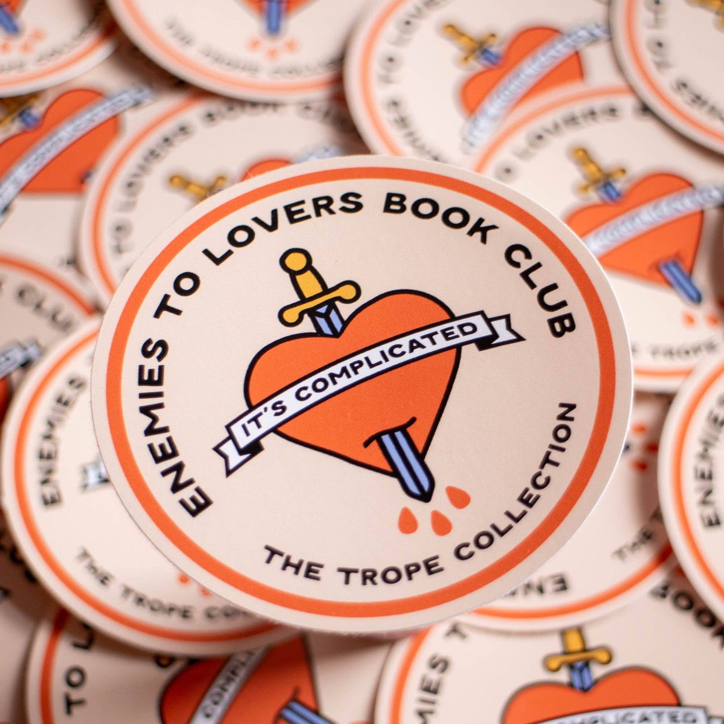Enemies to Lovers Book Club Vinyl Sticker