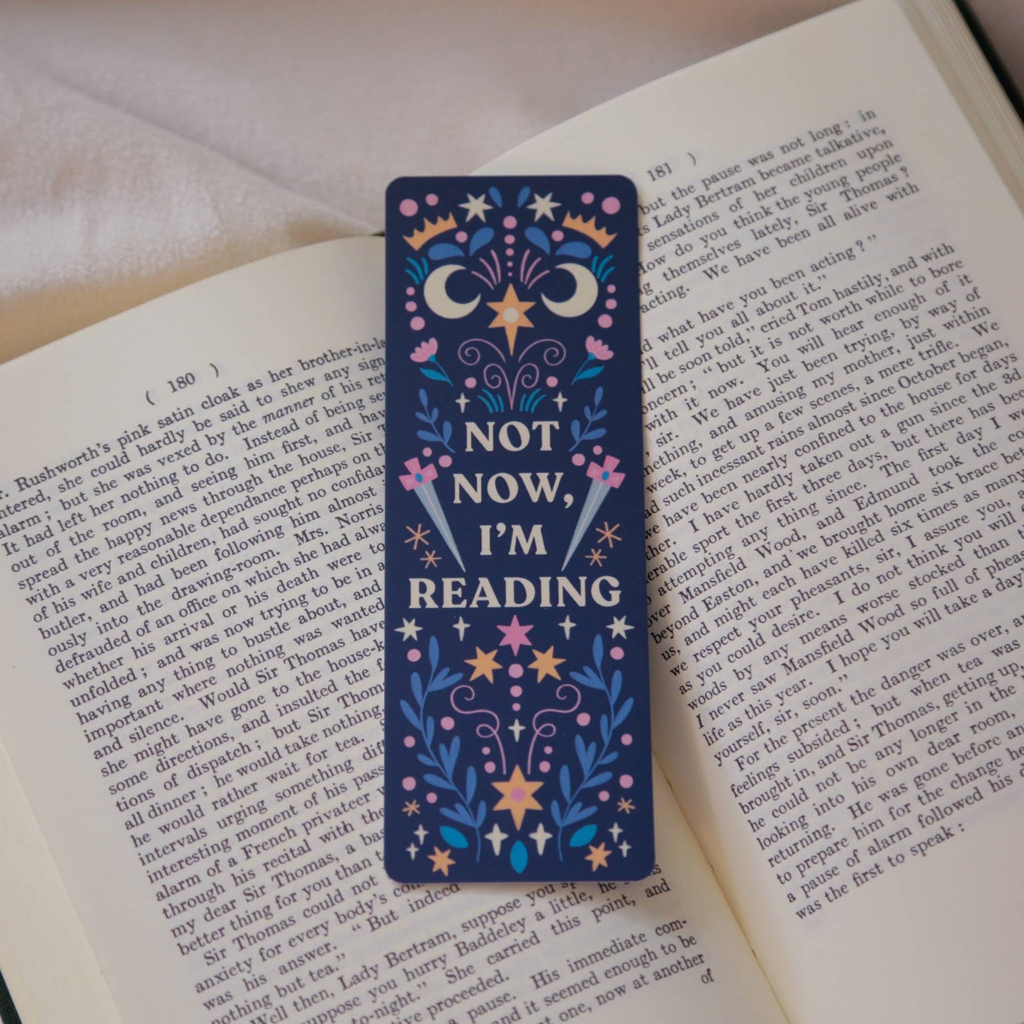 Not Now, I'm Reading Bookmark