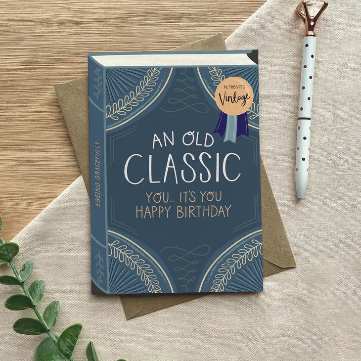 An Old Classic – Luxury Book Greeting Card