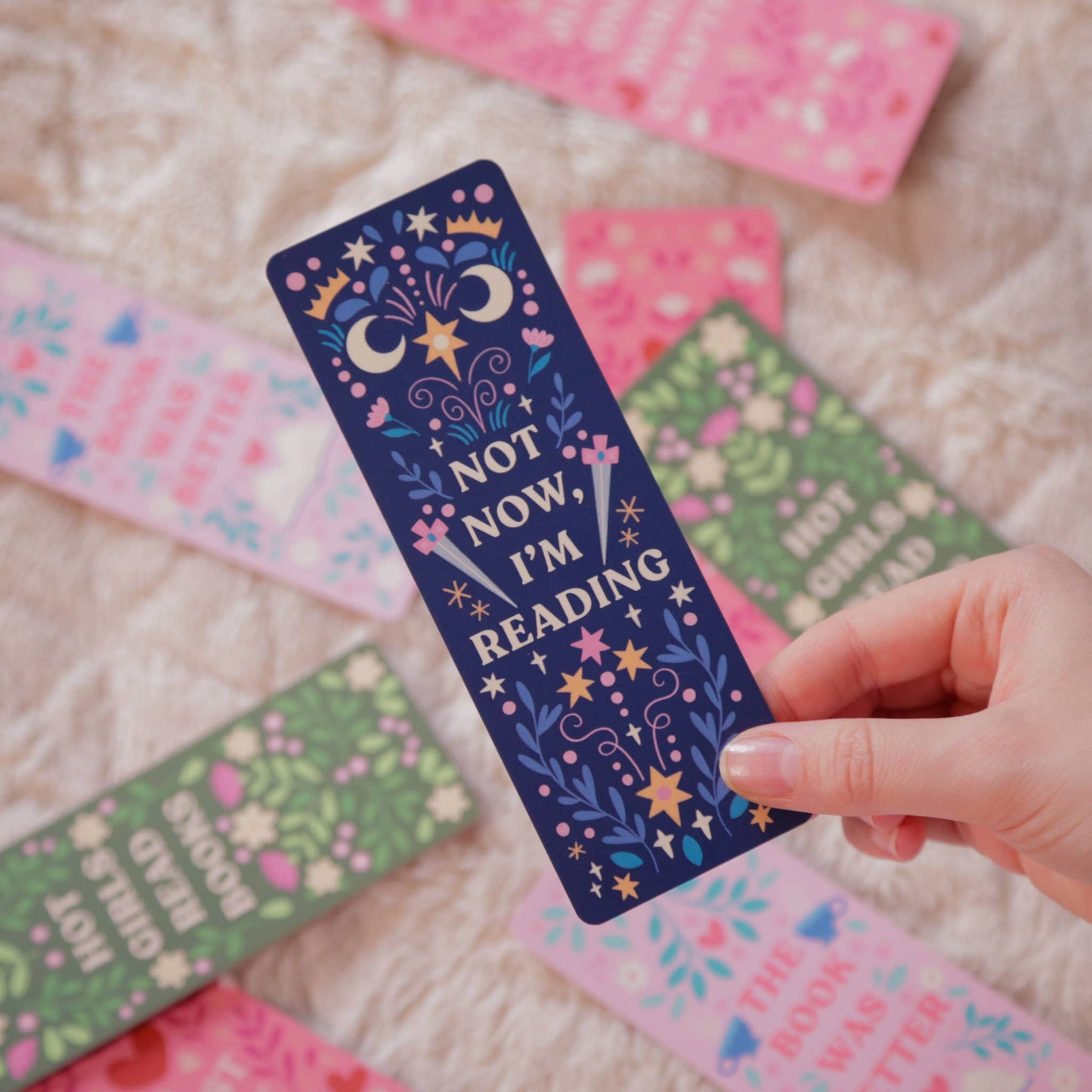 Not Now, I'm Reading Bookmark