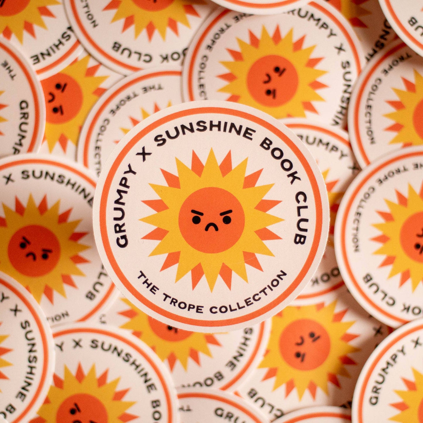 Grumpy x Sunshine Book Club Vinyl Sticker