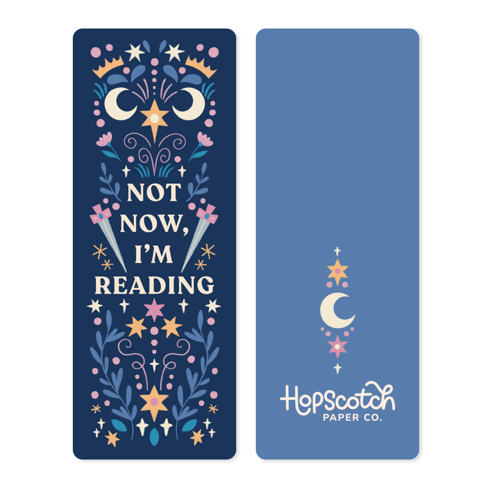 Not Now, I'm Reading Bookmark