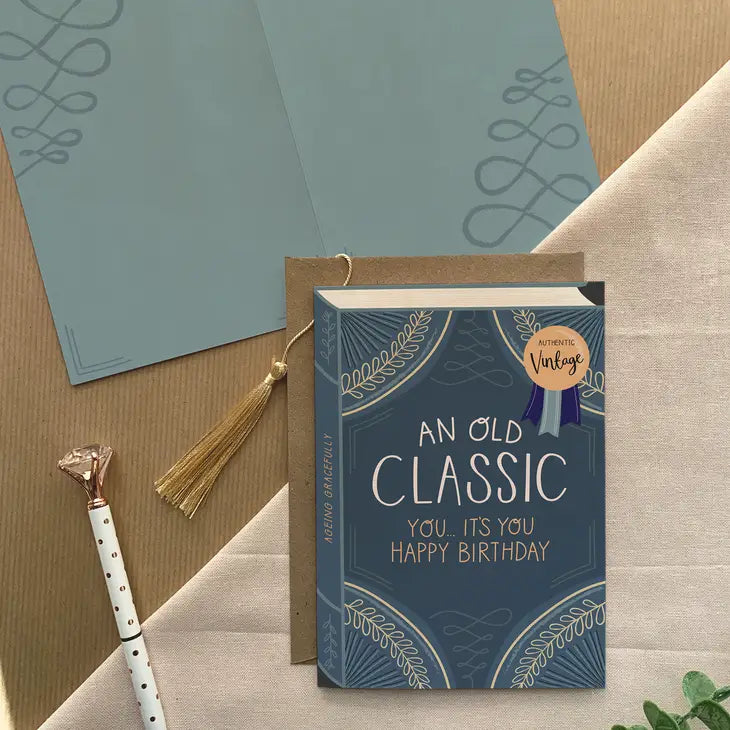 An Old Classic – Luxury Book Greeting Card