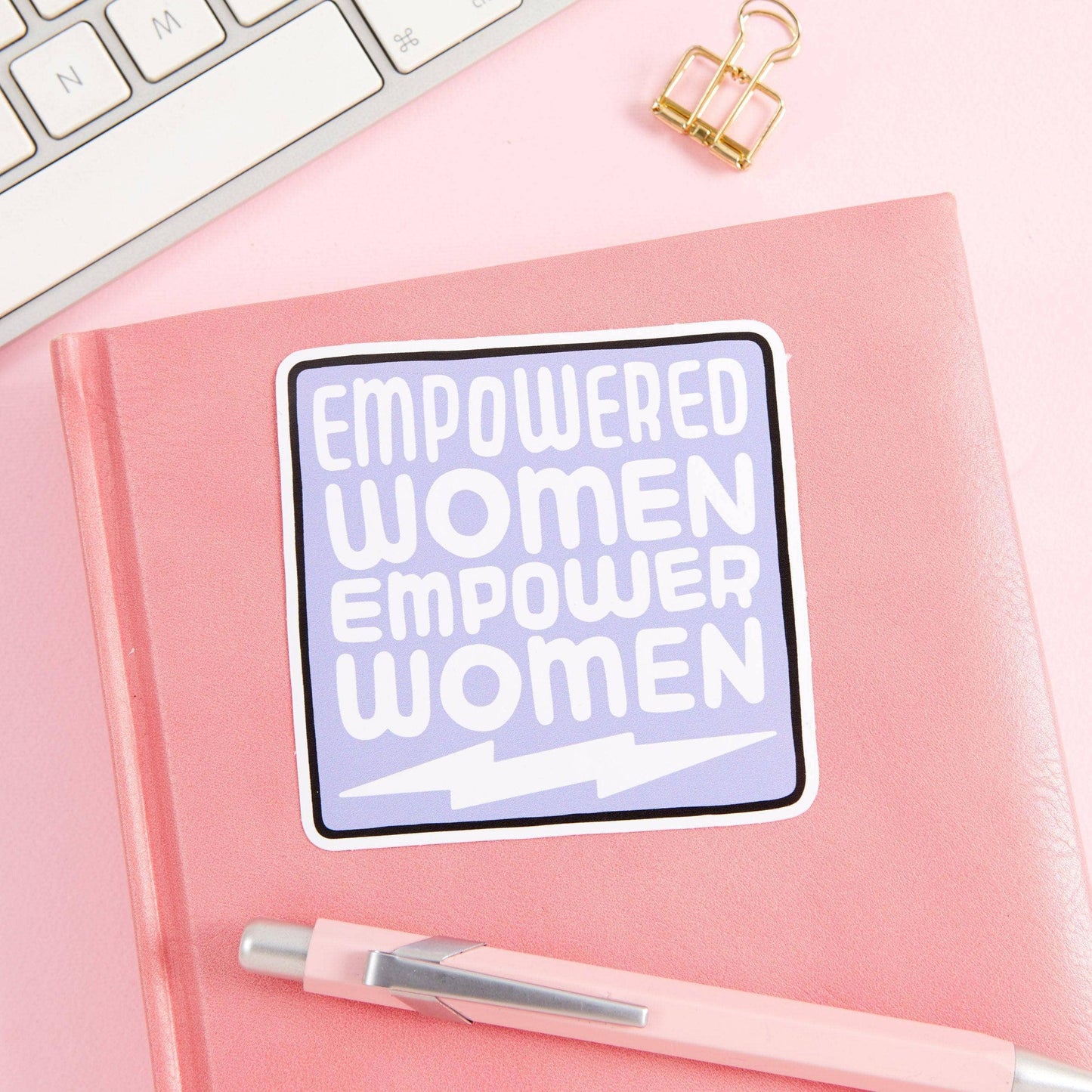 Empowered Women Purple Vinyl Sticker