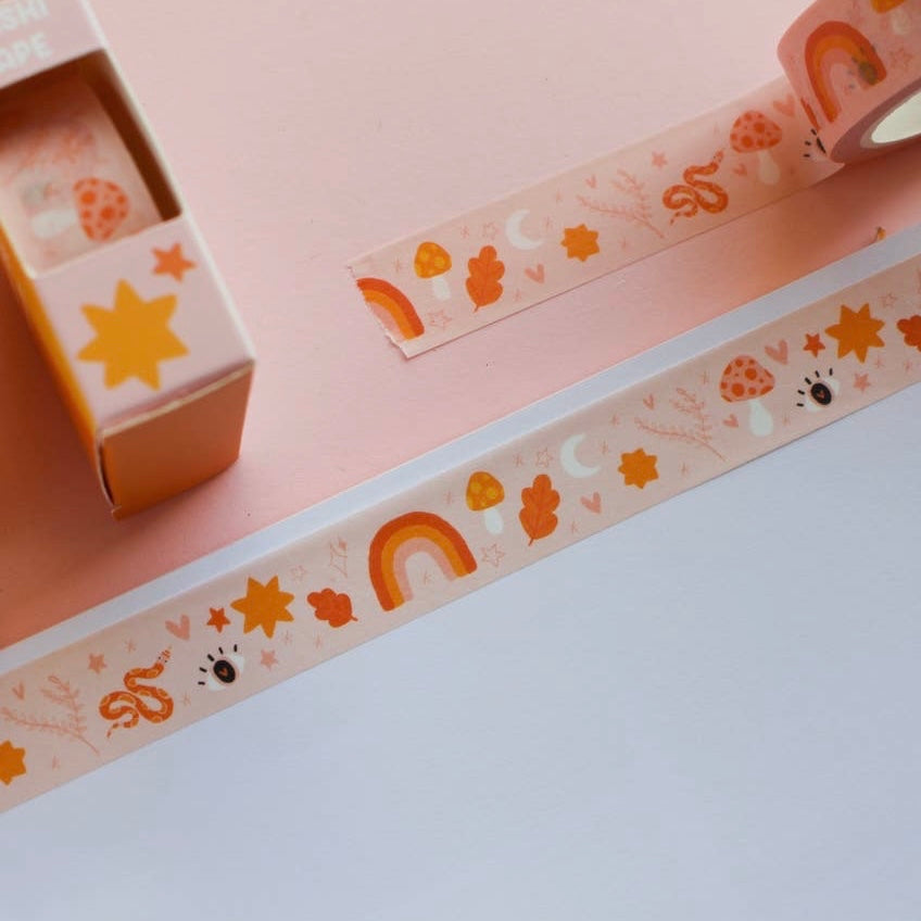 Witchy Snake Toadstool Washi Tape