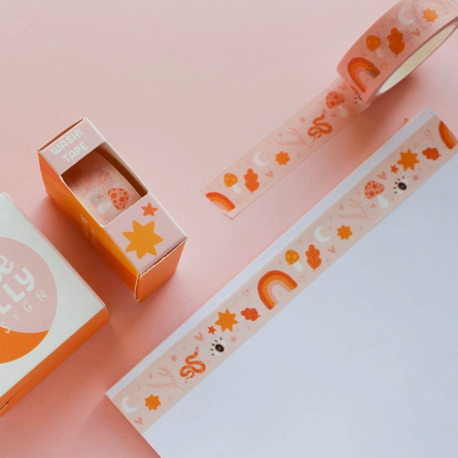 Witchy Snake Toadstool Washi Tape
