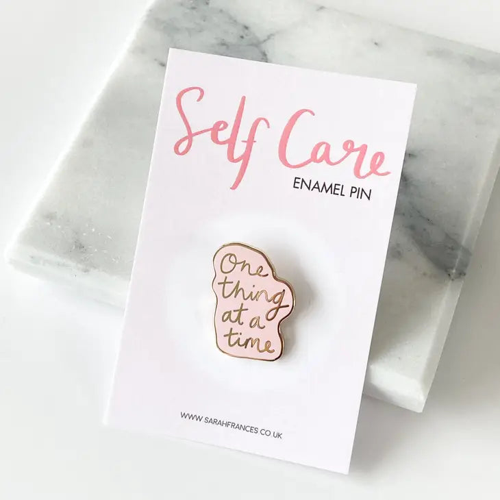 One Thing At A Time Enamel Pin - Leo & Blossom