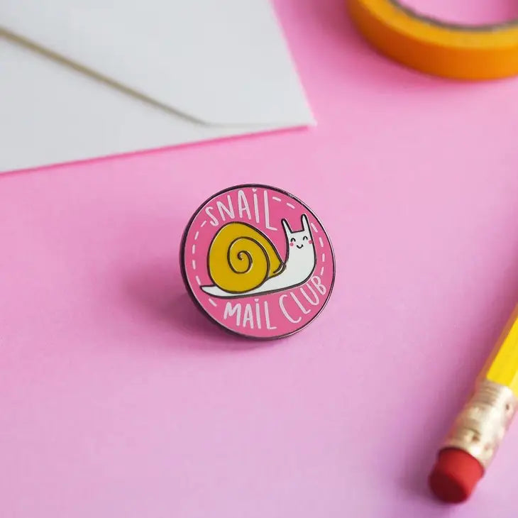Snail Mail Club Enamel Pin - Leo & Blossom