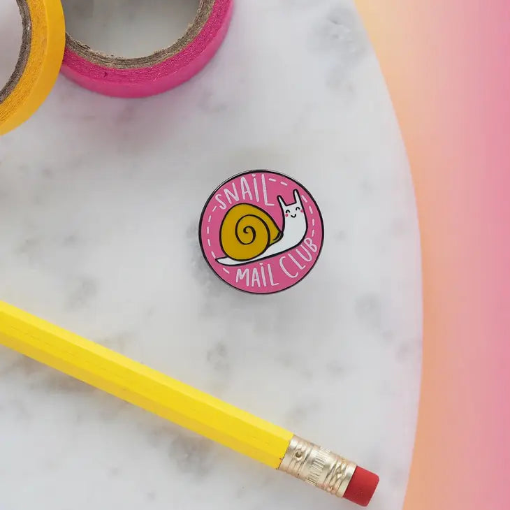 Snail Mail Club Enamel Pin - Leo & Blossom