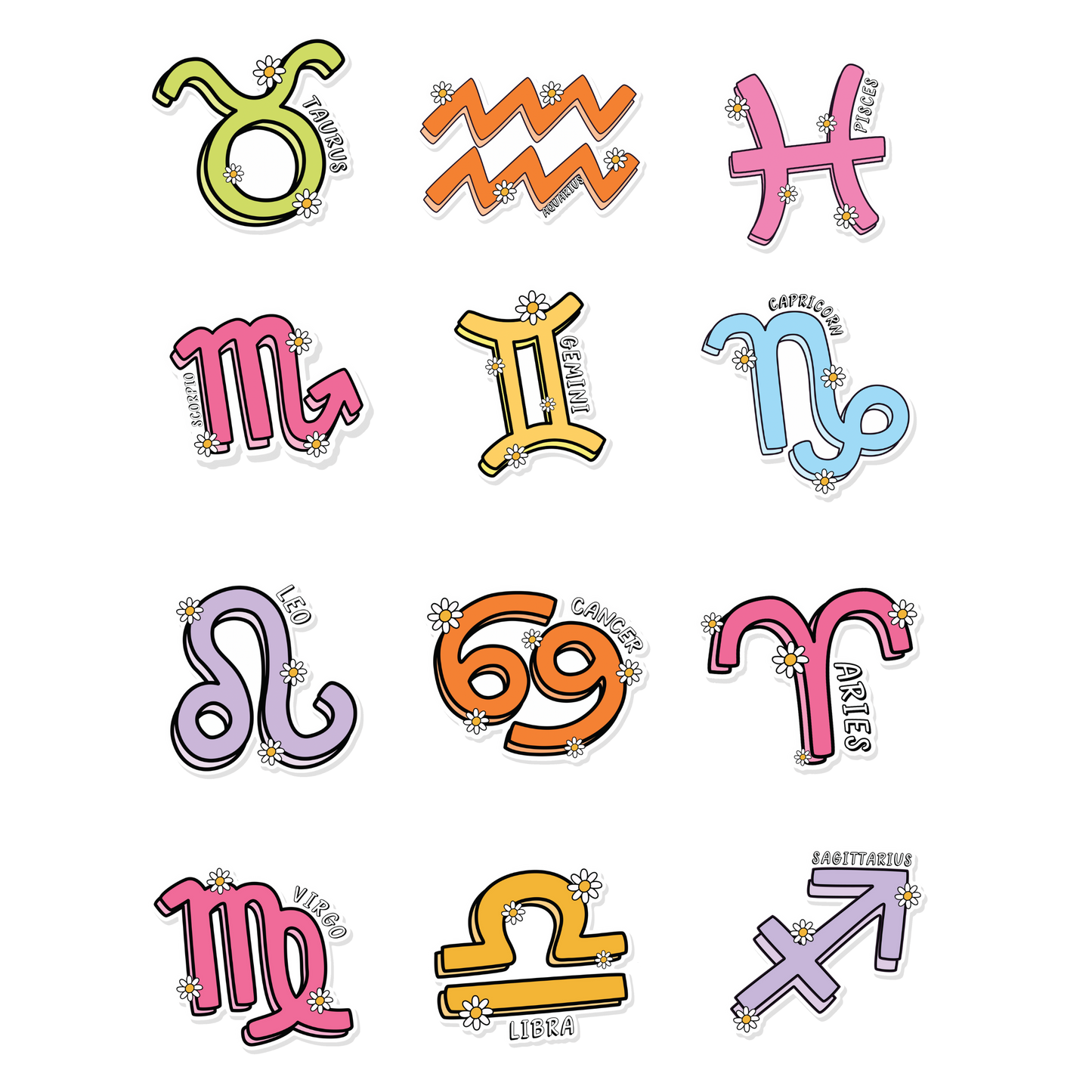 Virgo Zodiac Vinyl Sticker