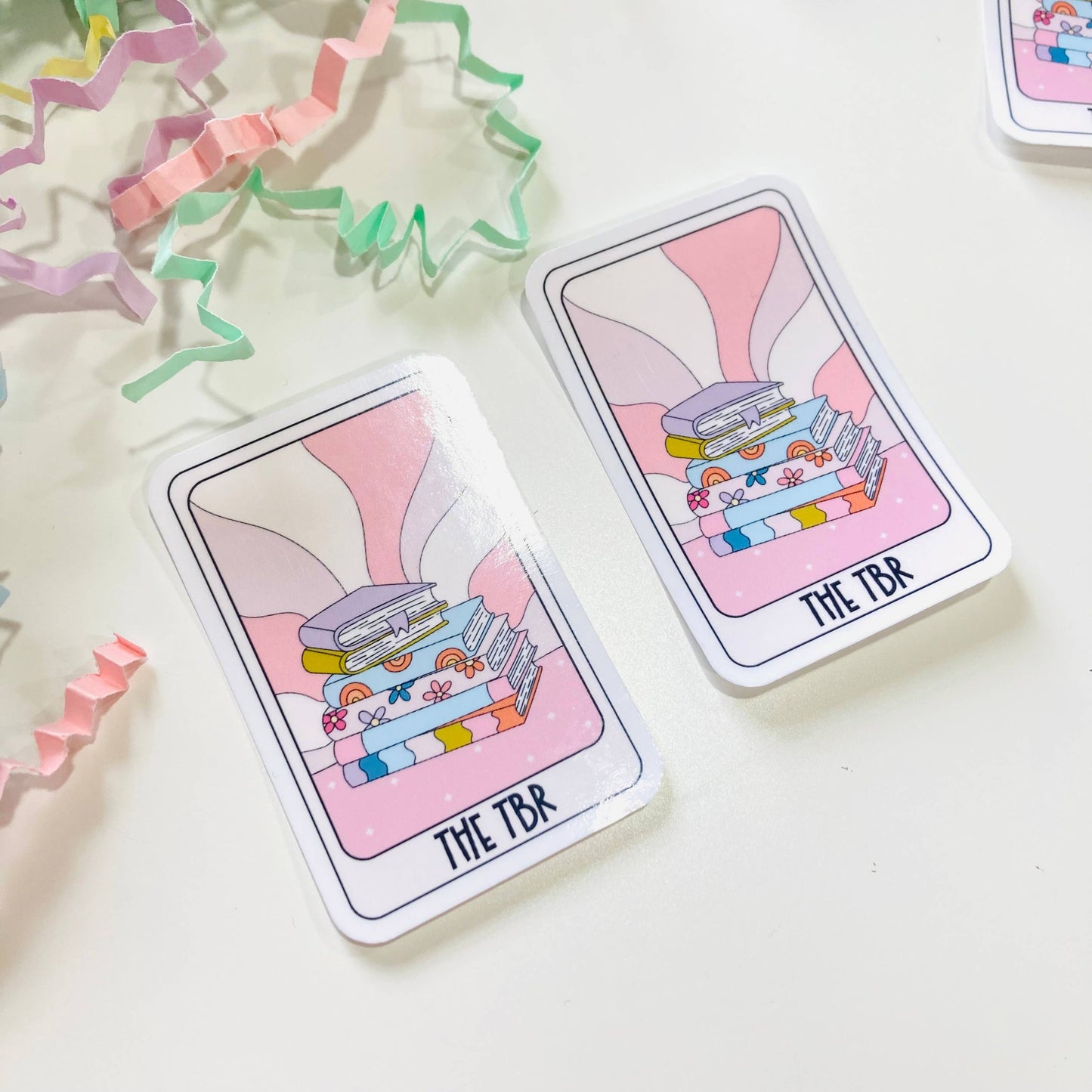 The TBR Tarot Card Sticker