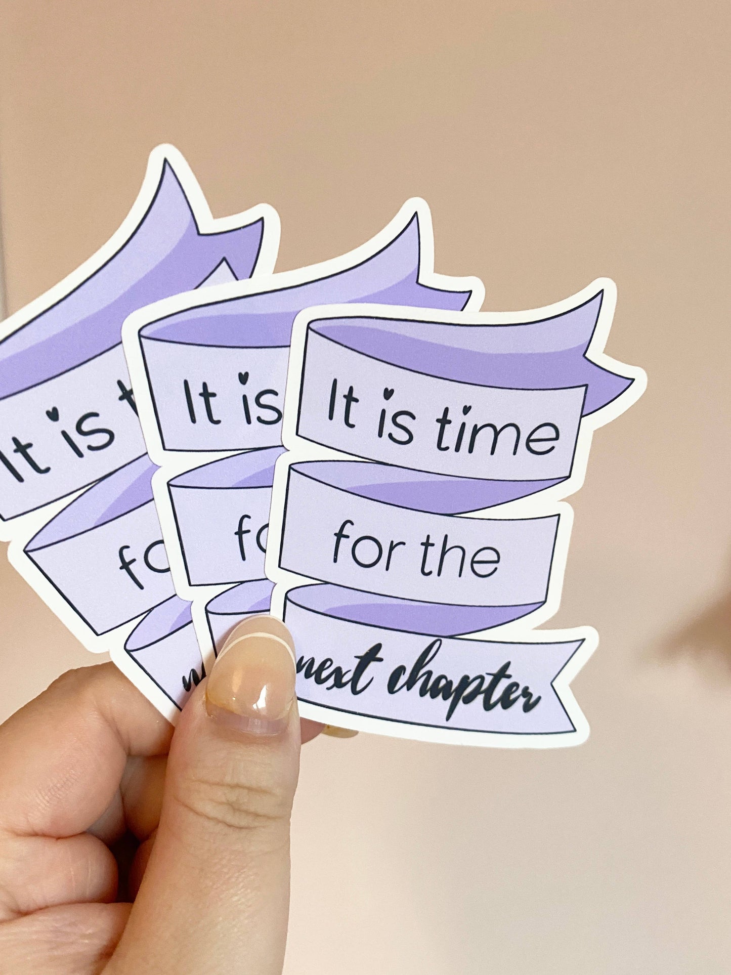 Time For The Next Chapter Vinyl Sticker