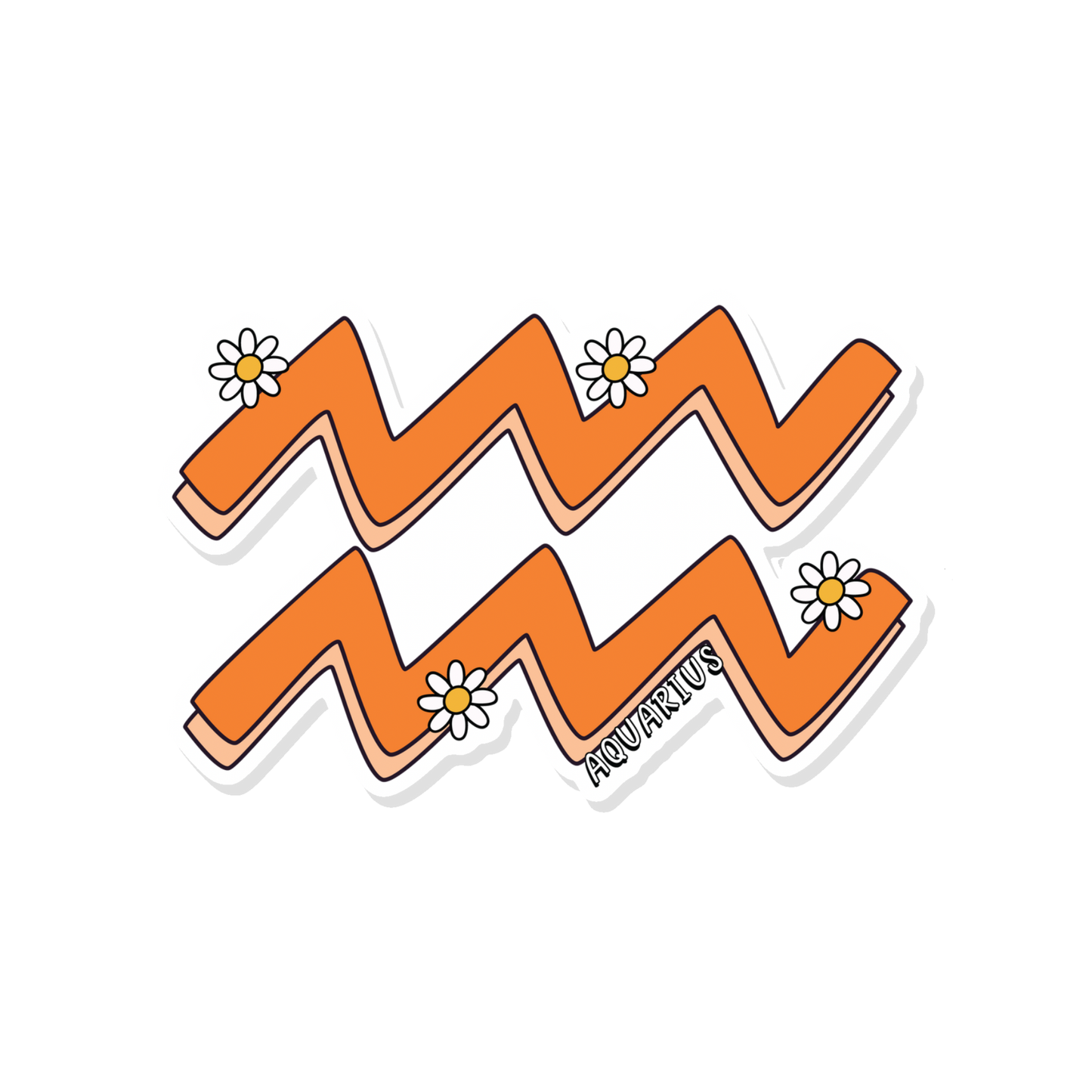 Aquarius Zodiac Vinyl Sticker