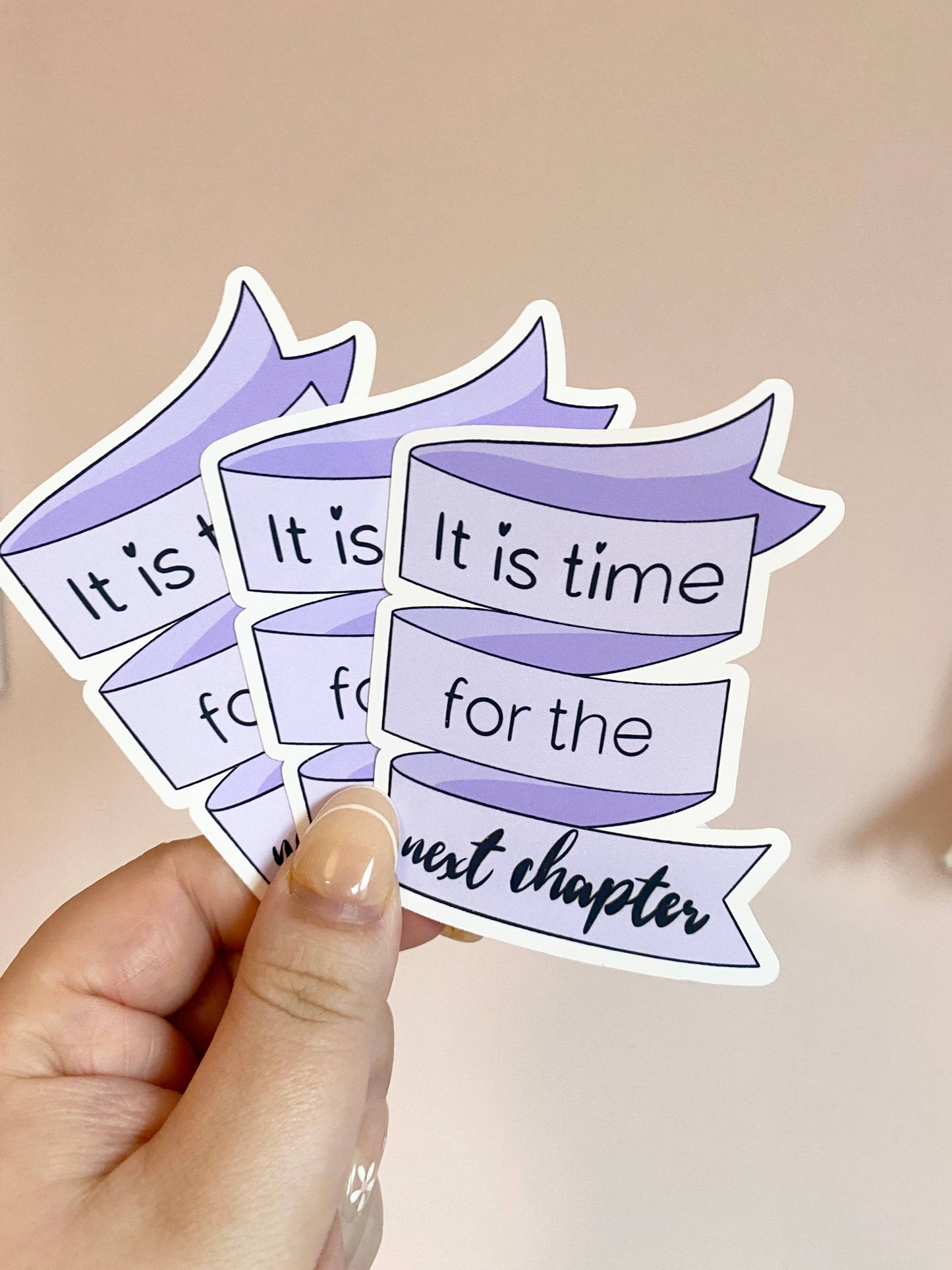 Time For The Next Chapter Vinyl Sticker