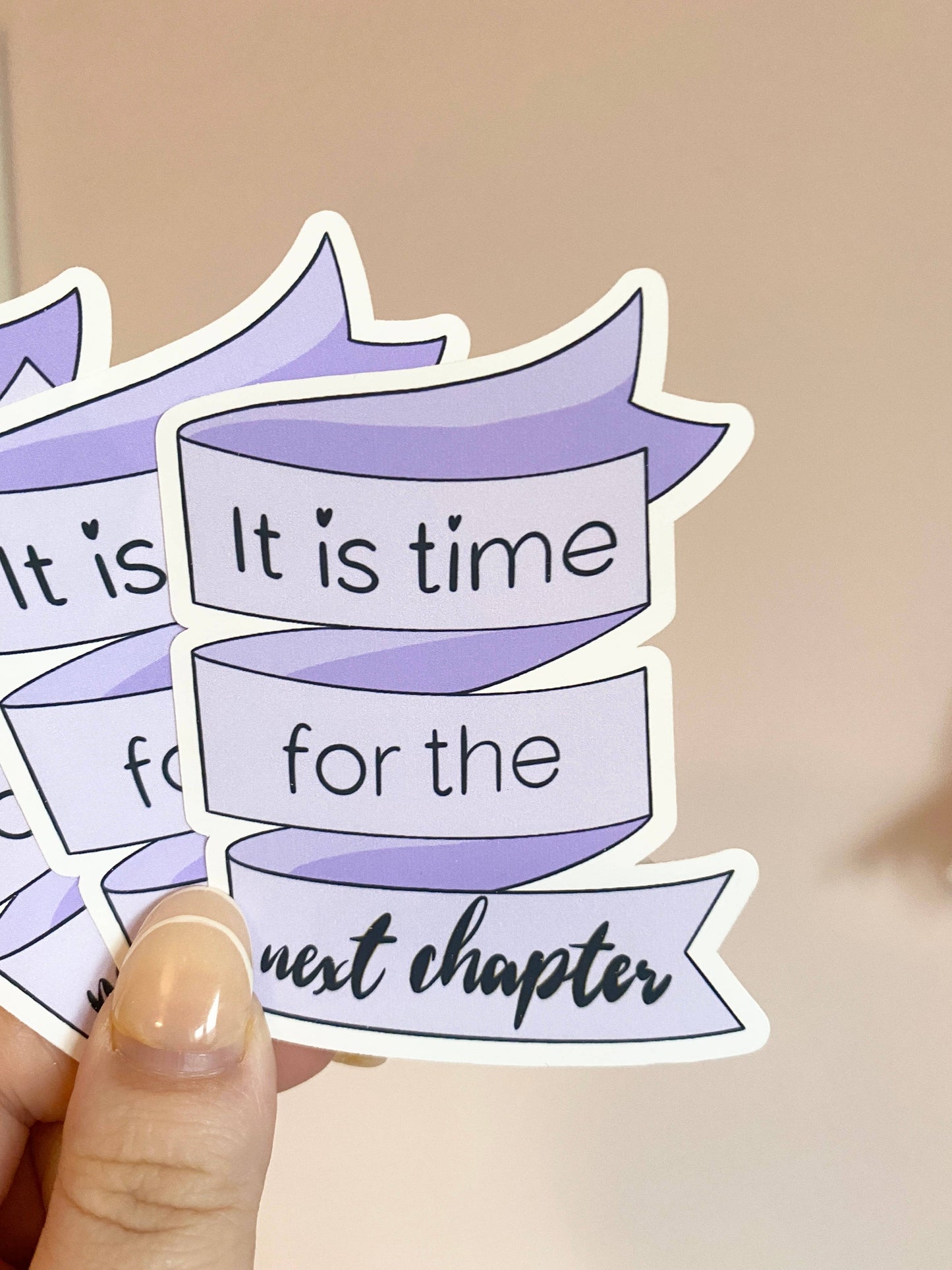 Time For The Next Chapter Vinyl Sticker