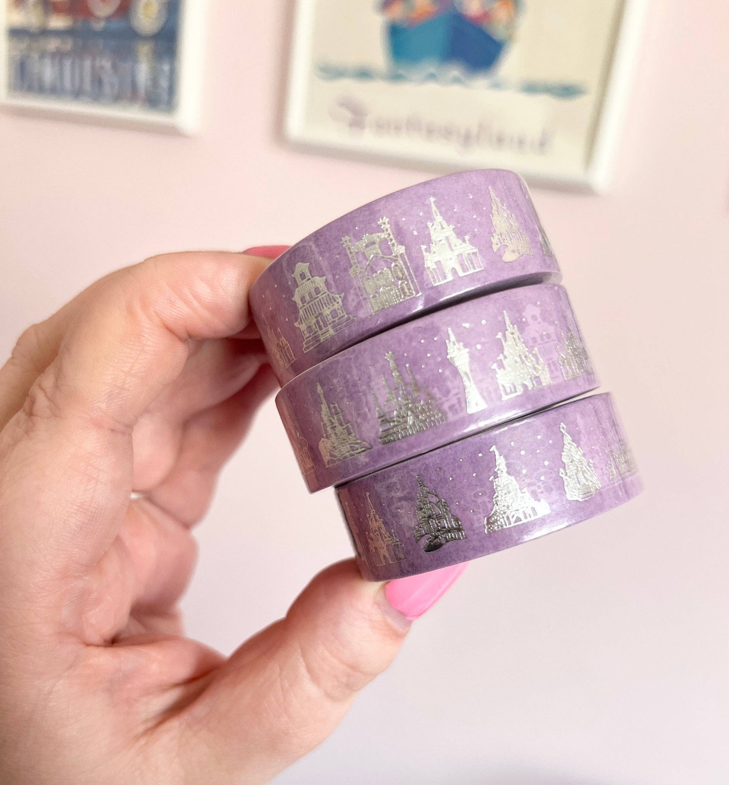 Royal Castles Silver Foiled Washi Tape