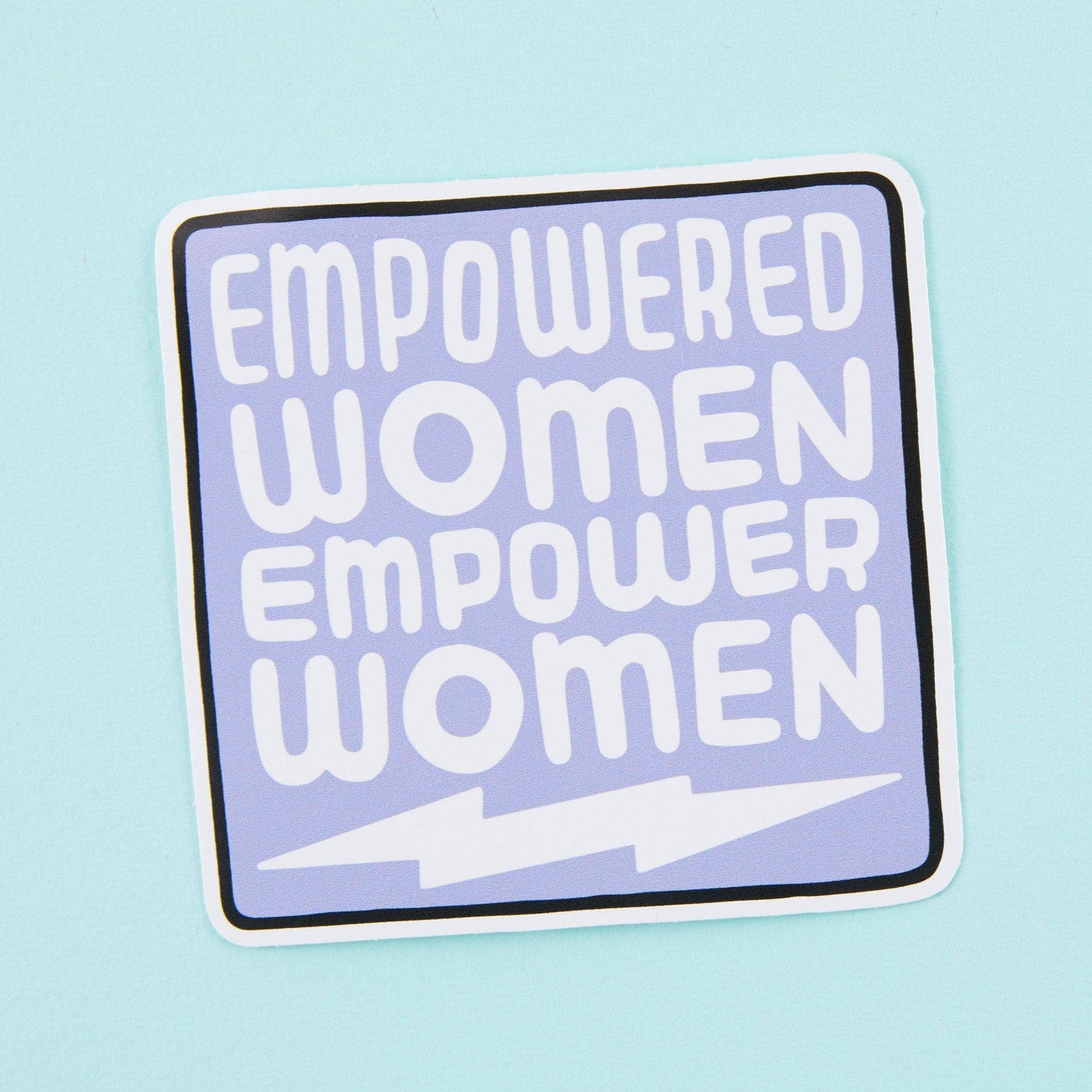 Empowered Women Purple Vinyl Sticker