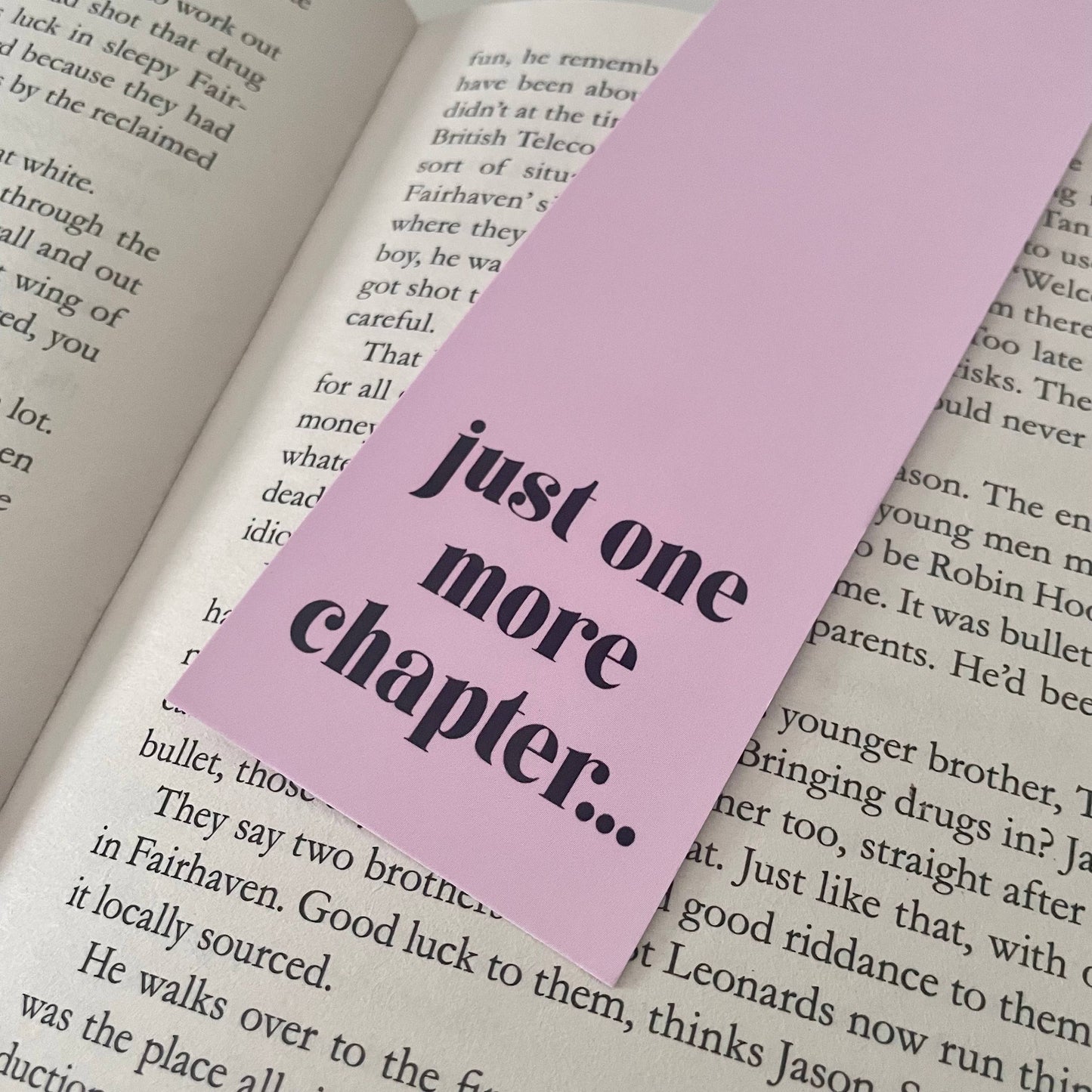 Just One More Chapter Bookmark