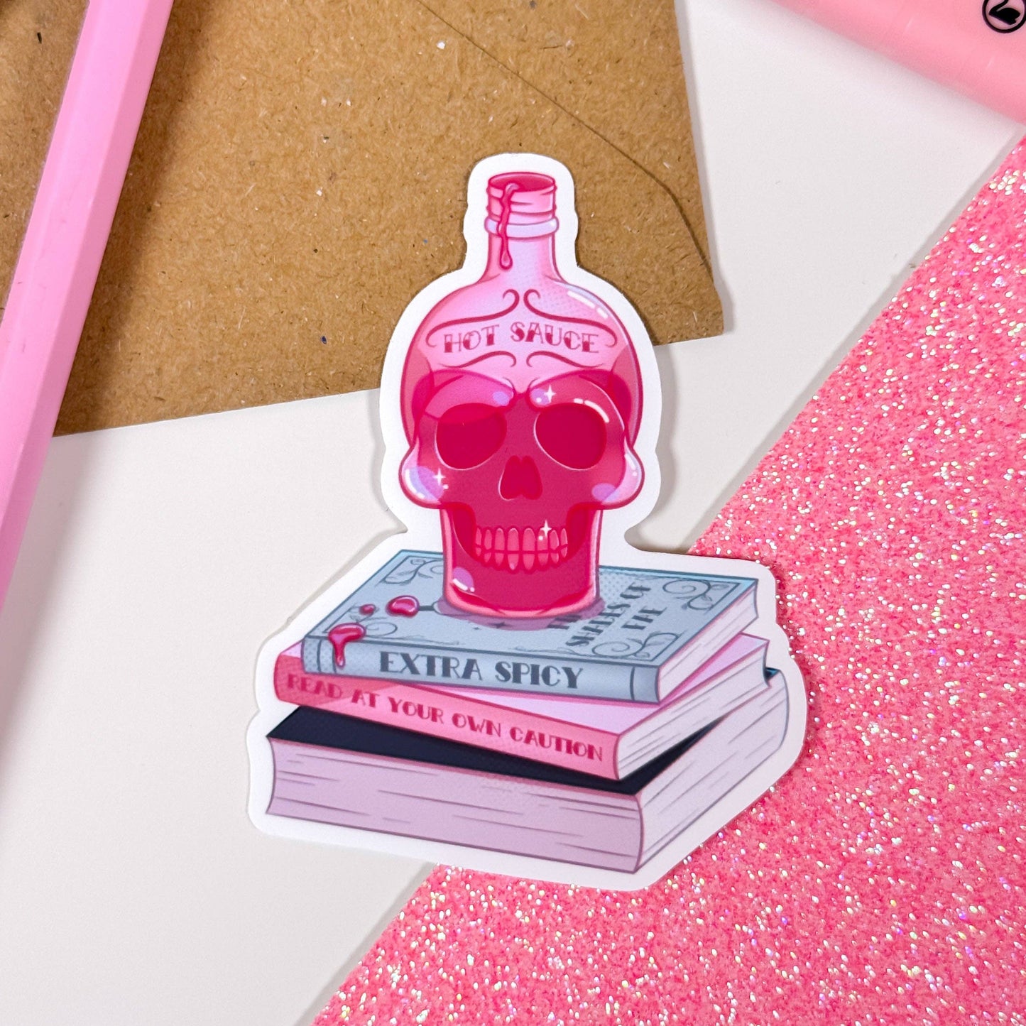Hot Sauce Extra Spicy Vinyl Sticker