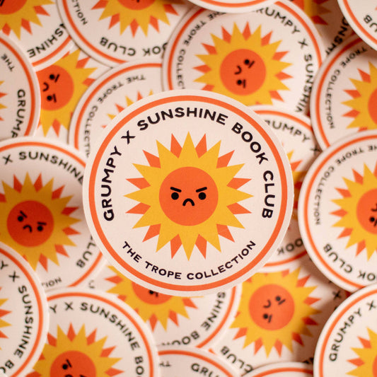 Grumpy x Sunshine Book Club Vinyl Sticker