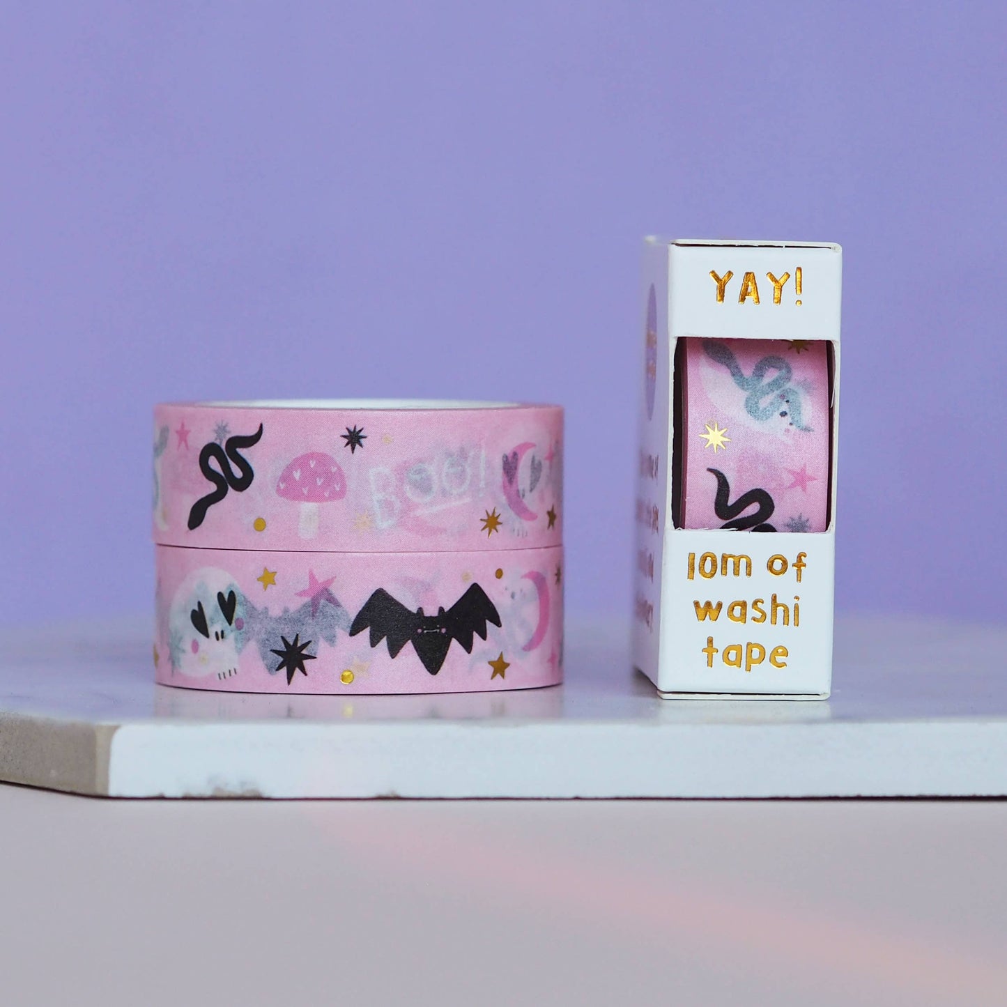 Pink Halloween Doodles Washi Tape