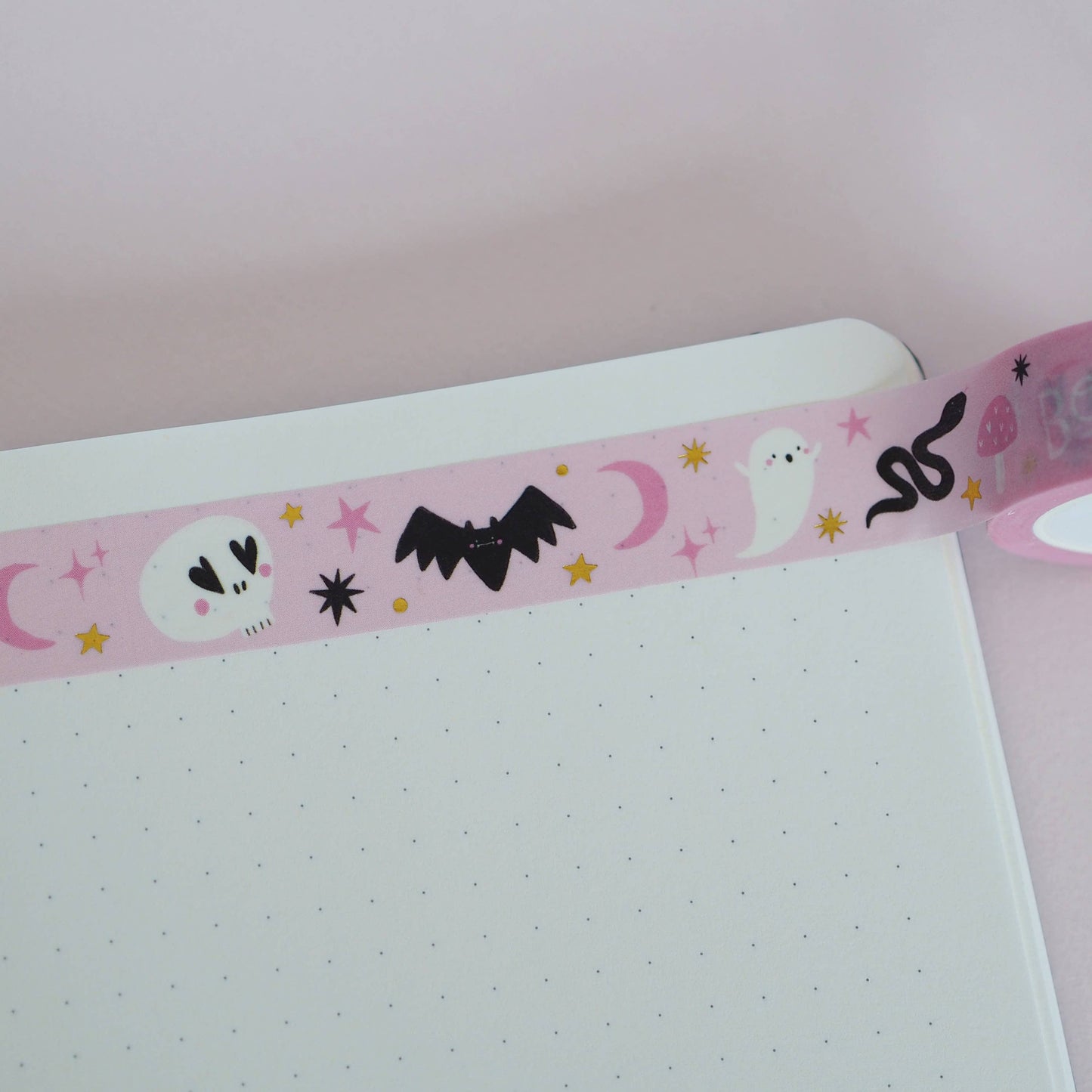 Pink Halloween Doodles Washi Tape