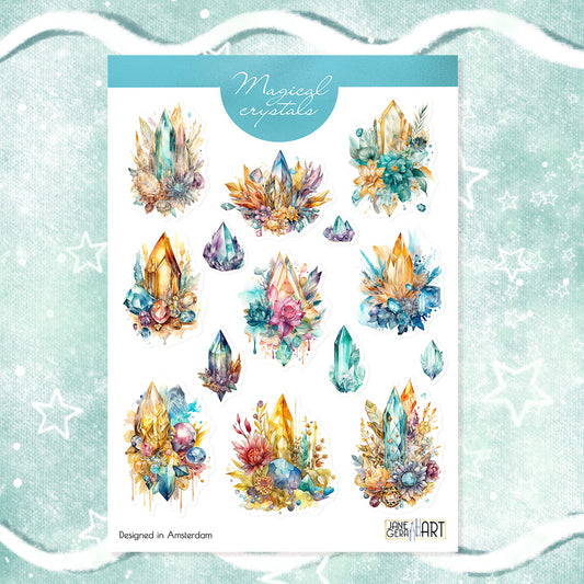 Magic Crystals Sticker Sheet