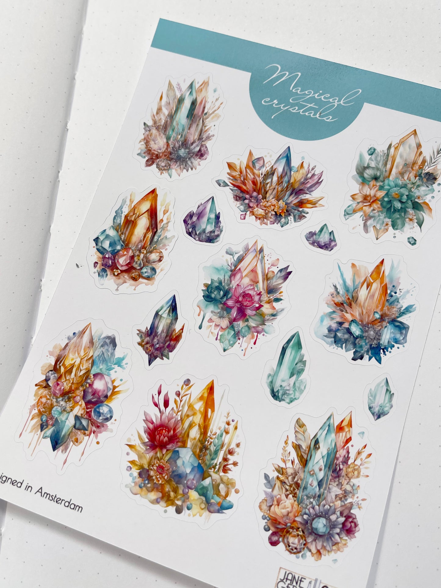 Magic Crystals Sticker Sheet