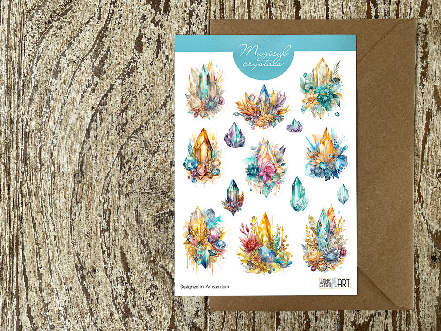 Magic Crystals Sticker Sheet