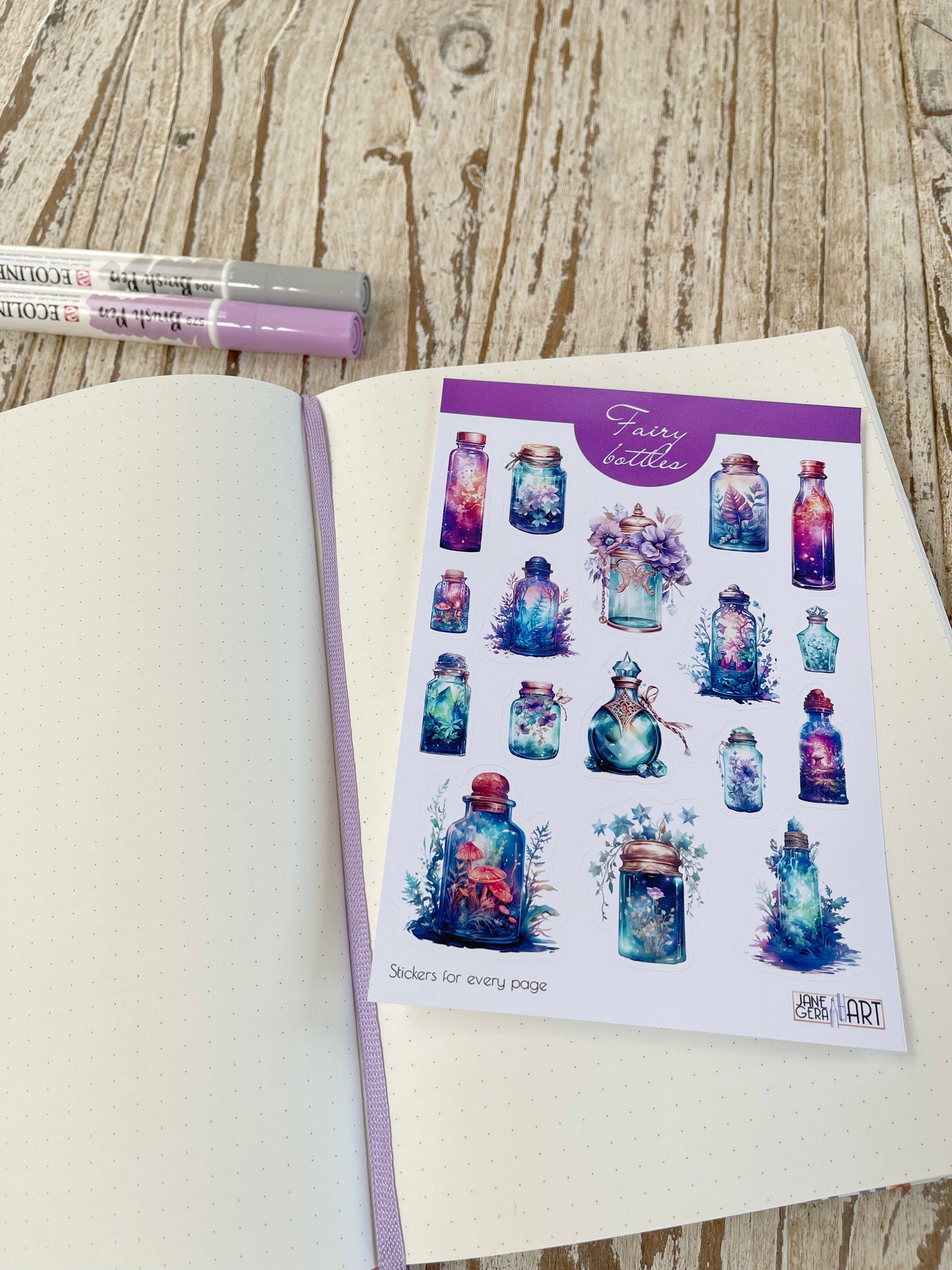 Fairy Bottles Sticker Sheet