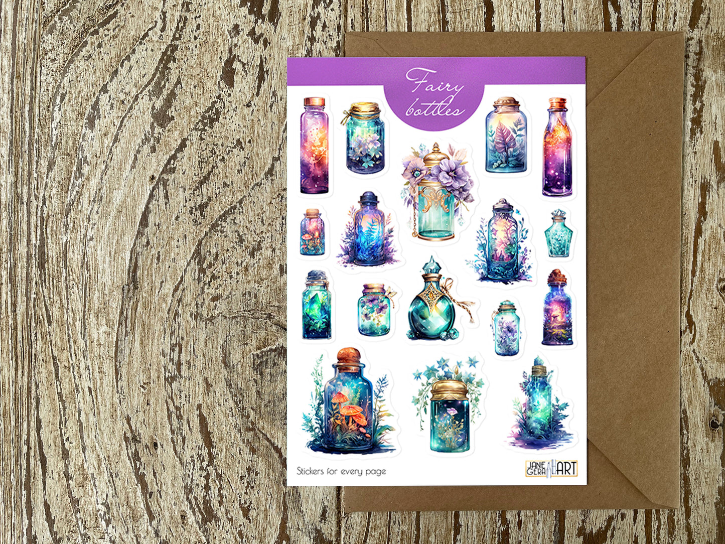 Fairy Bottles Sticker Sheet