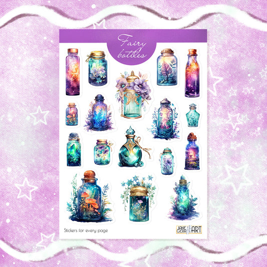 Fairy Bottles Sticker Sheet