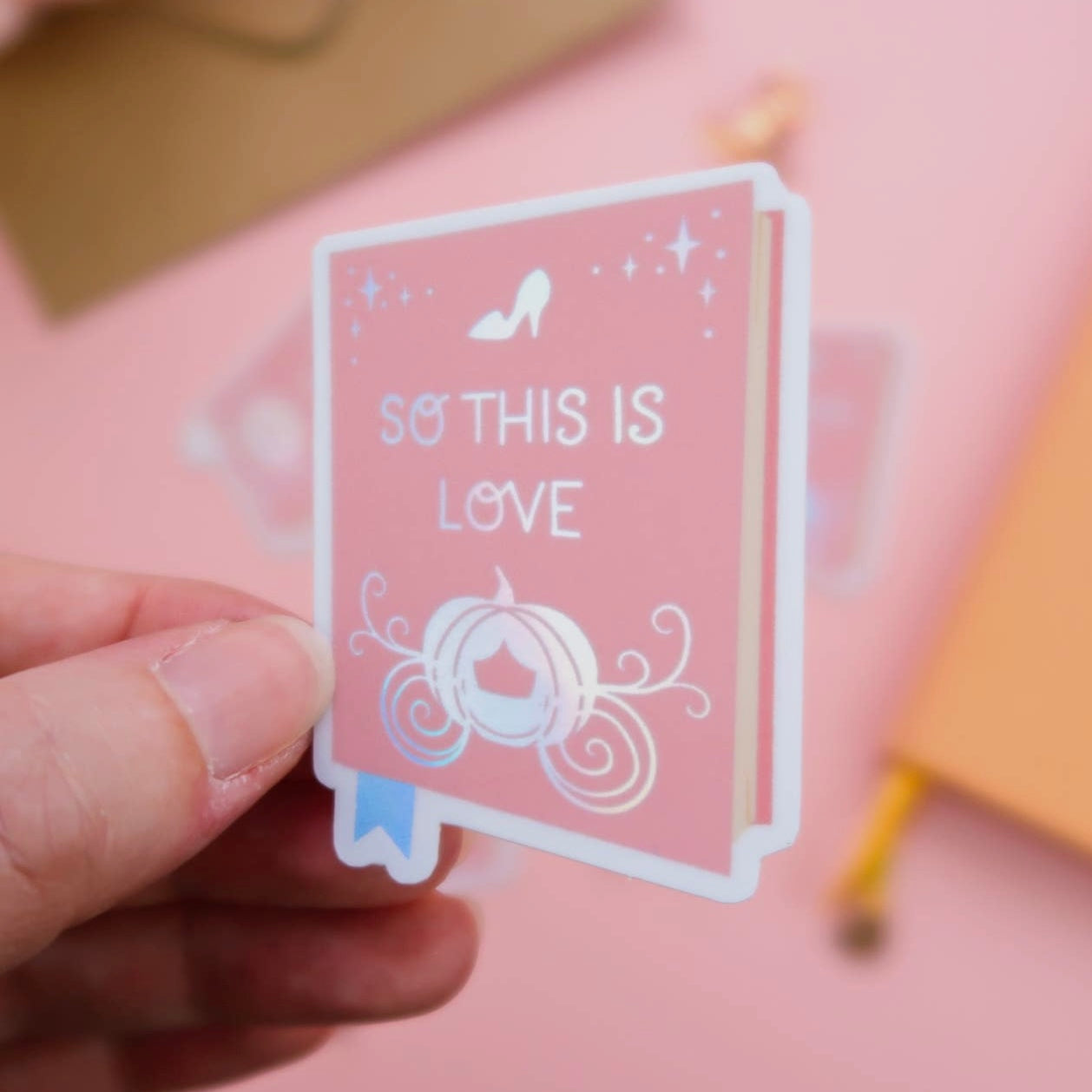 So This Is Love Book Holographic Sticker