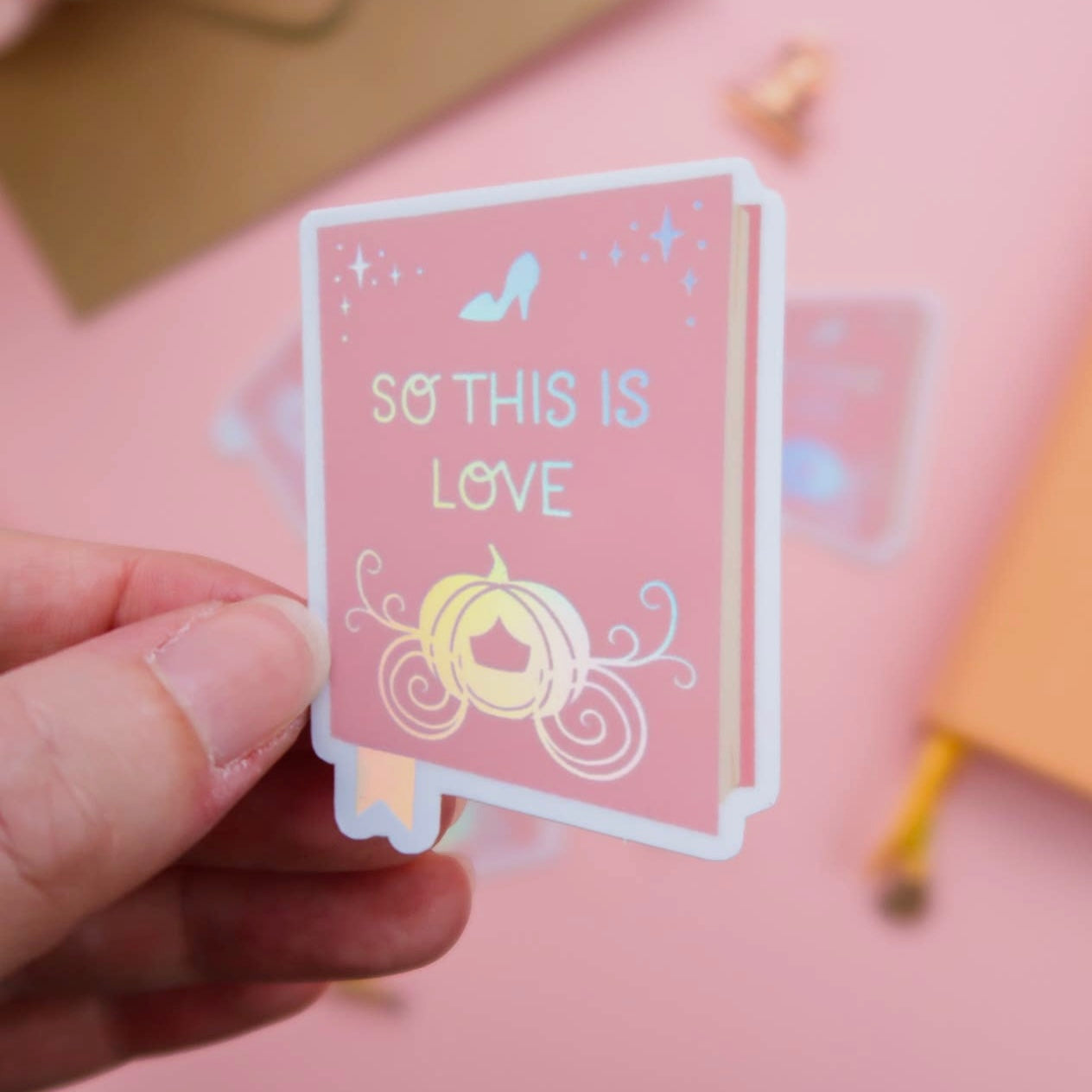 So This Is Love Book Holographic Sticker