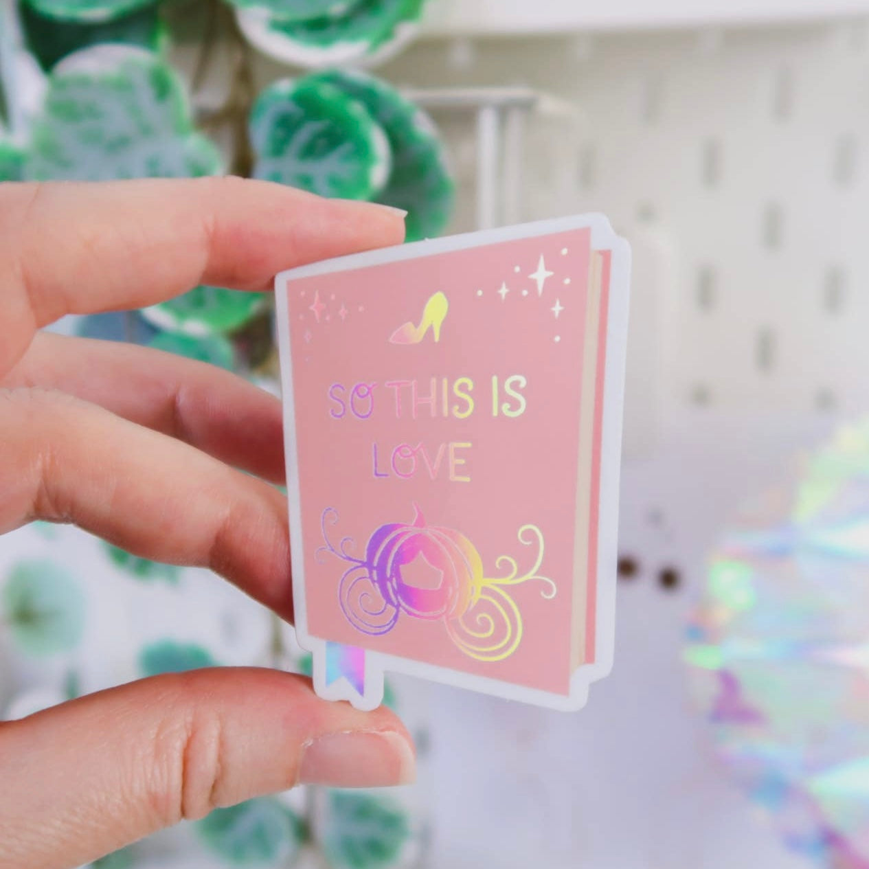 So This Is Love Book Holographic Sticker