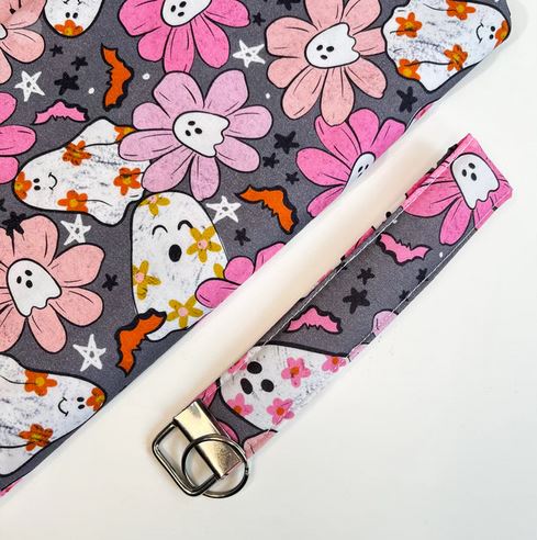 Ghost Keyring Wristlet