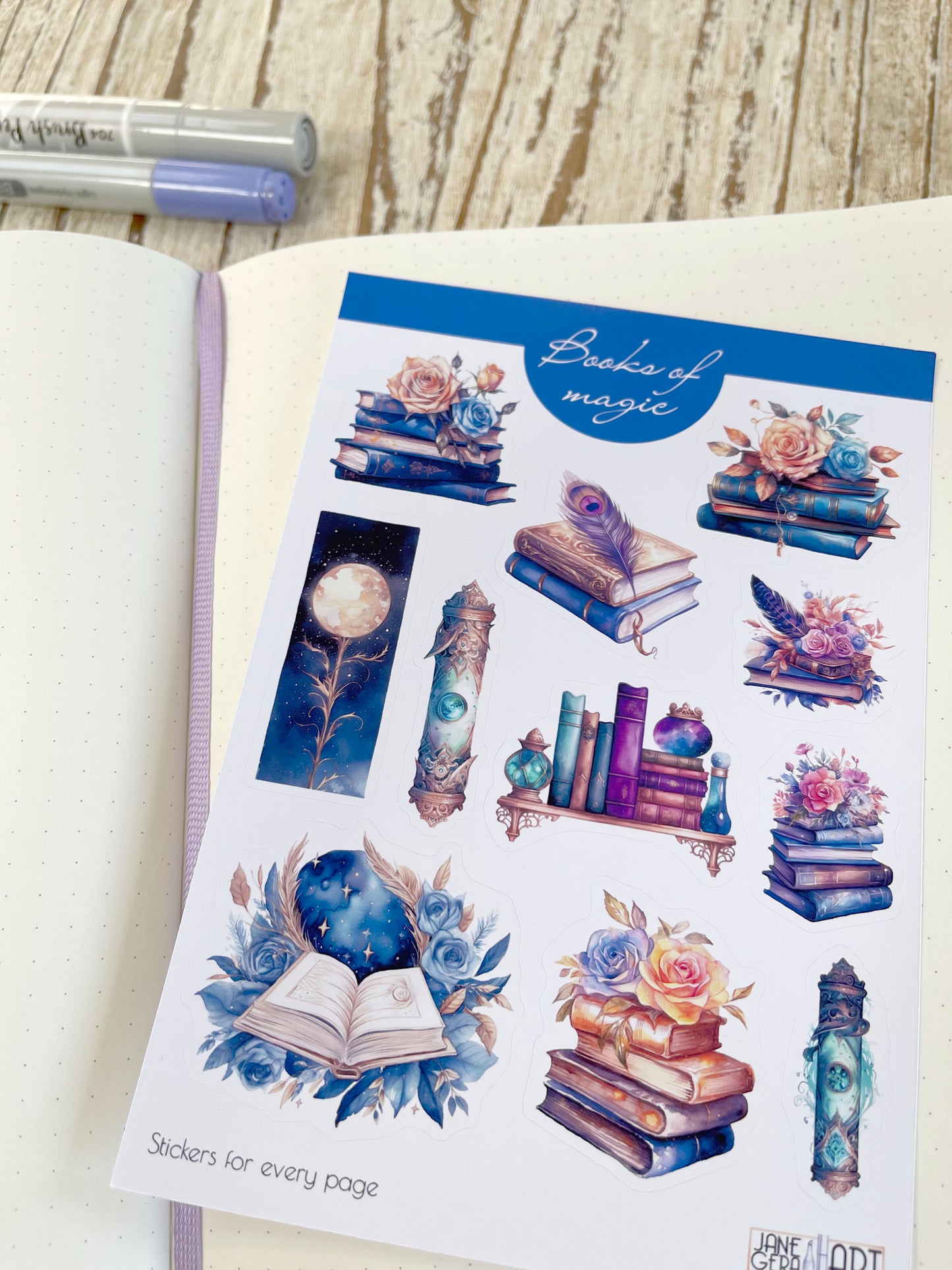 Magic Books Sticker Sheet