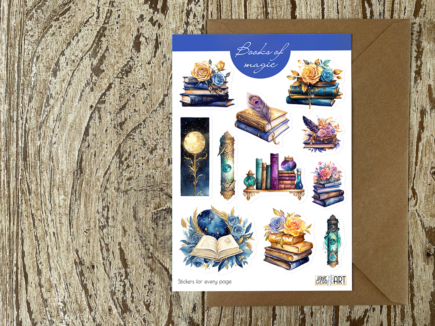 Magic Books Sticker Sheet