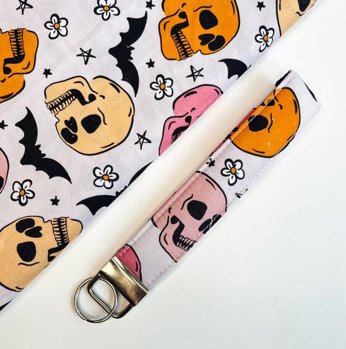 Skulls Keyring Wristlet