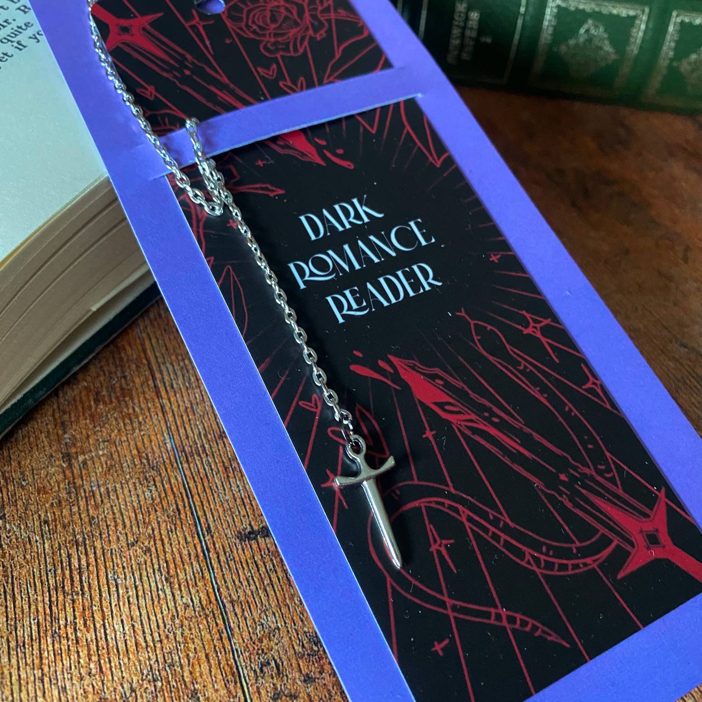 Dark Romance Reader Chain Bookmark