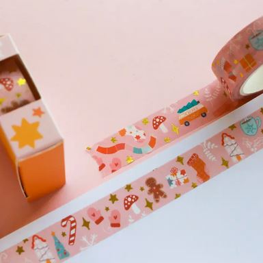 Christmas Gold Foil Washi Tape