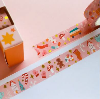 Christmas Gold Foil Washi Tape