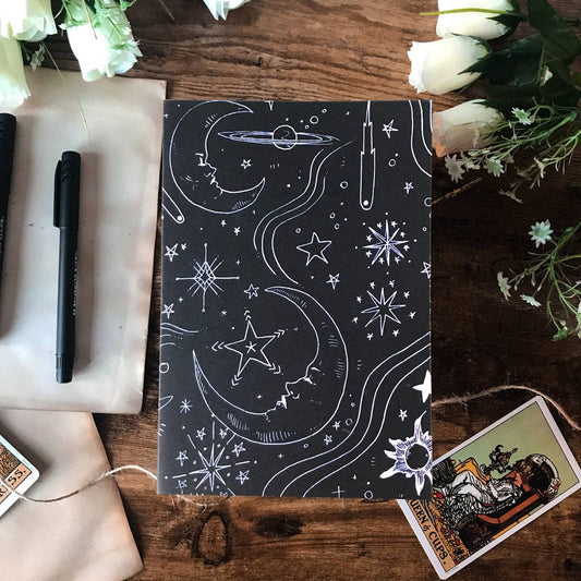 Celestial A5 Lined Softcover Notebook
