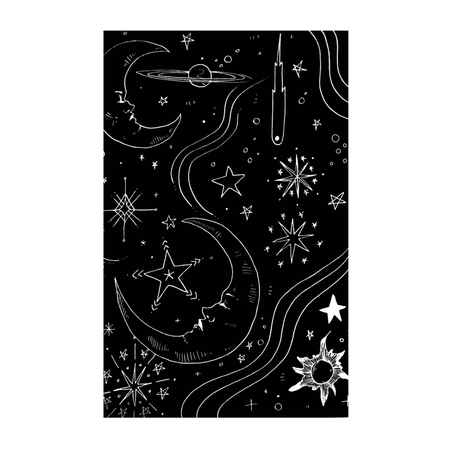 Celestial A5 Lined Softcover Notebook