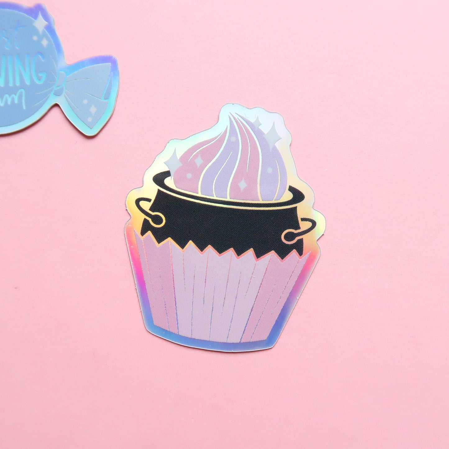 Cauldron Cake Wizarding Treats Holographic Stickers