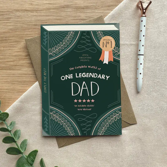 One Legendary Dad Luxury Book Father's Day Greeting
