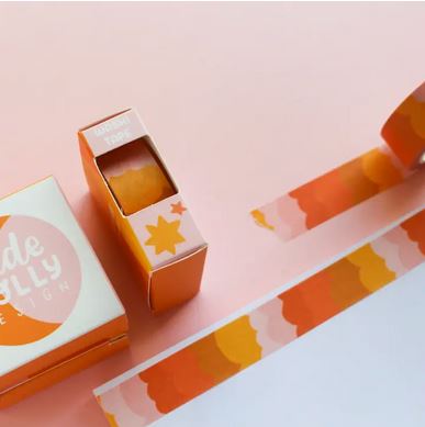 Warm Tones Wavy Washi Tape