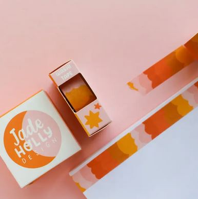 Warm Tones Wavy Washi Tape